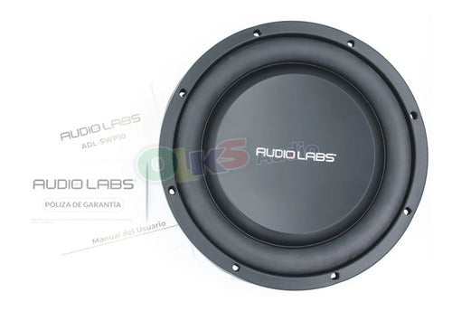 2 Subwoofer Planos 10'' 250w. Rms 4 Ohms Audiolabs Adl-swp10