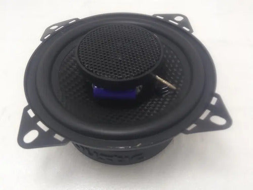 Bocinas 4 Pulgadas Coustic Pro4 2 Vias 400 Watts Max Color Negro