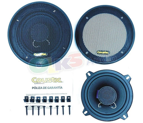 Bocinas 5.25 Pulgadas Coustic Pro5 2 Vias 500 Watts Max Color Negro