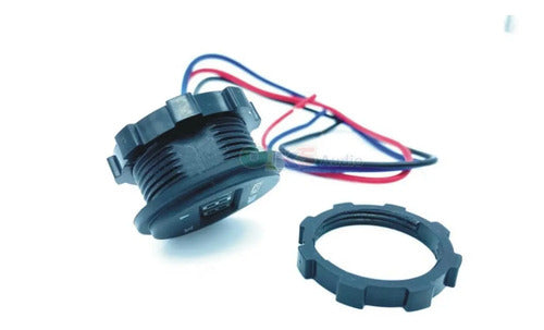 Voltimetro Medidor De Voltaje Digital Azul Rockseries Dv220b