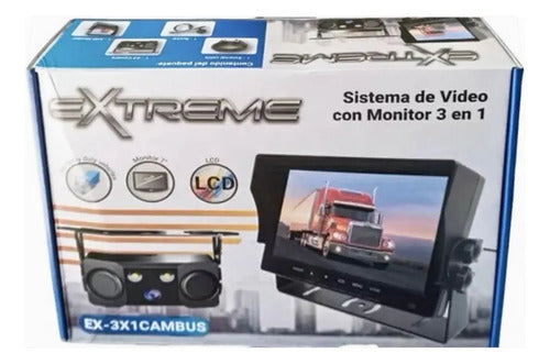 Camara Rev Sensor Monitor 7'' X Trailer Extreme Ex-3x1cambus