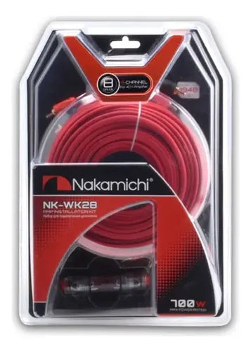 Kit De Instalación Calibre 8 Nakamichi Nk-wk28 Hasta 700w