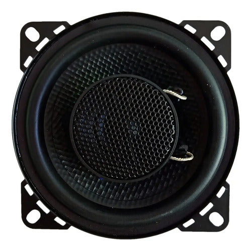 Bocinas 4 Pulgadas Coustic Pro4 2 Vias 400 Watts Max Color Negro