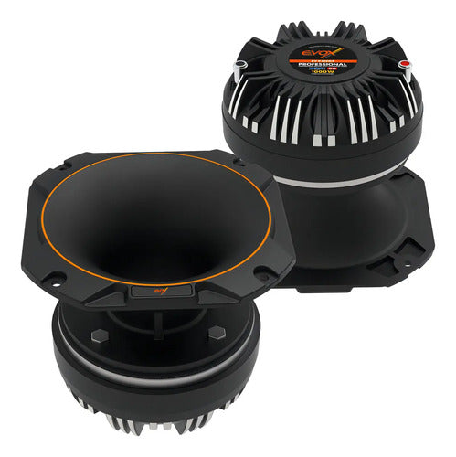 2 Tweeter Bala 6pLG 500w Rms Bobina De Titanio Evox Evx15cds Color Negro