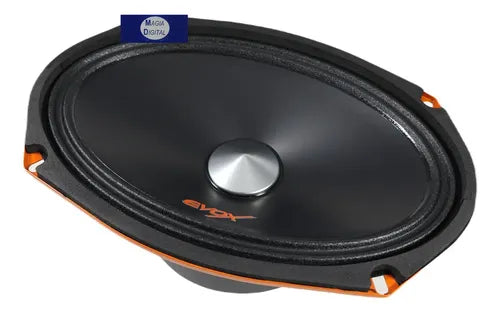 Medio Rango 6x9puLG Evox Evx69slim 800 Watts Linea Slim Color Negro