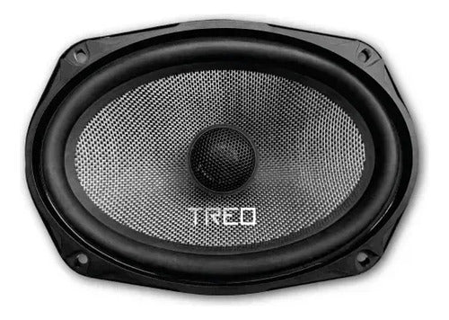 Bocinas 6x9 PLG Treo Music69 Fibra De Vidrio 4 Ohms 75w Rms Negro