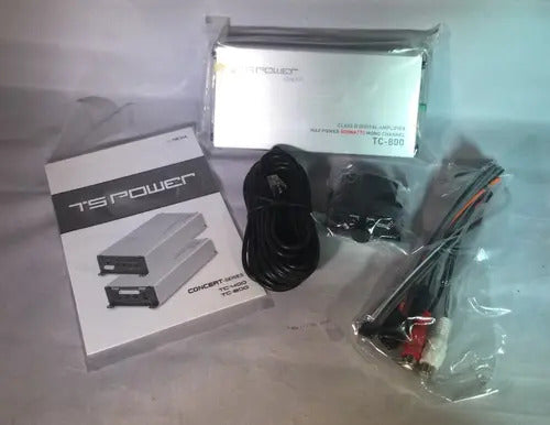 Amplificador Bajo 1 Canal 800w Ts Power Tc-800 Clase D 2 Moto Gris