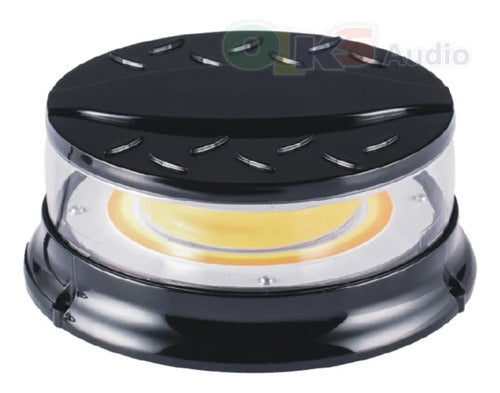 Torreta De Luz Led Blanco Y Ambar Ip6 Iman 80w Lumen Lm-c22
