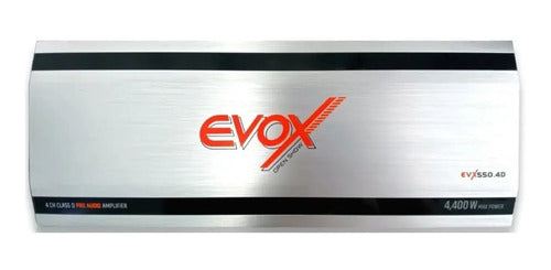 Amplificador De 4 Canales Clase D 4400w. Rms Evox Evx550.4d