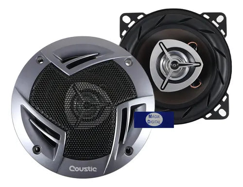 Bocinas 4puLG Coustic Co-42c 2 Vias 300 Watts Color Negro
