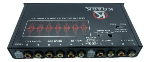 Ecualizador De 7 Bandas Crossover 6 Canales 8v Krack Keq-770