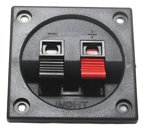 Terminal Cuadrado Push Olksaudio 57mm Para Bafle Conector Rca Negro