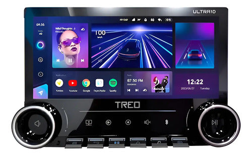 Estéreo Treo Ultra1d 11.5 PLG 1 Din Carplay Wi Fi Gps A Auto Negro
