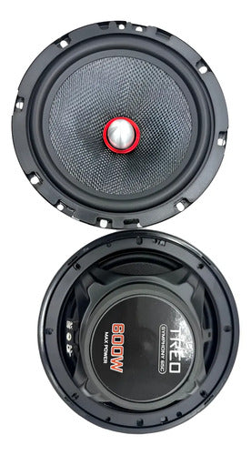 Set De Medios De 2 Vias 6.5 6-1/2 600 Watts Treo Symphony65c