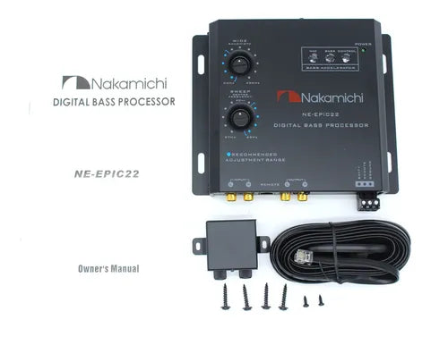 Epicentro Procesador Bajos Nakamichi Ne-epic22 Doble Perilla Color Negro