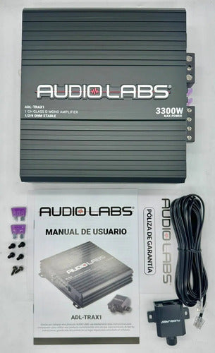 Amplificador 1 Ch Clase D 1650w Rms 4ohm Audiolabs Adl-trax1