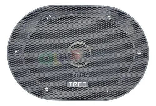 2 Medios Rangos De 5x7 Y 6x8 275w Rms Open Show Treo Tr-57mr Color Negro