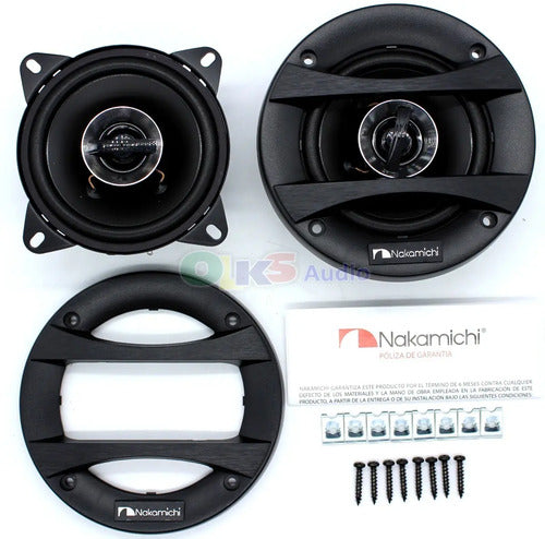Parlantes Nakamichi Nse-1018 2 Vías 130w 4 Pulgadas Negro Para Autos