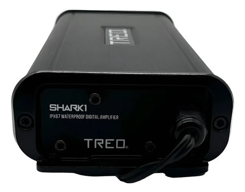 Amplificador Mini Marino Mono 1 Canal 500w Rms Treo Shark1 Color Negro
