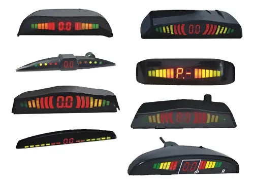 Kit De 4 Sensores De Reversa Universal Carro Display Extreme
