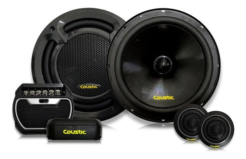 Set De Medios Coustic Pro-65.2c 6.5 PuLG 500w Max 2 Vias