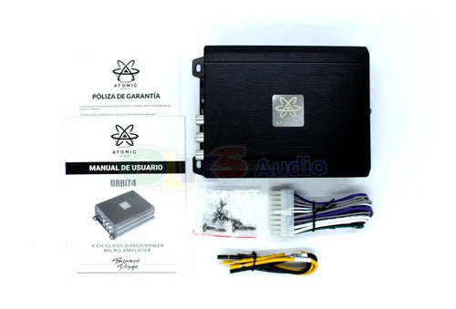Amplificador Micro 4 Canales 720w Rms 2 Ohms Atomic Orbit4