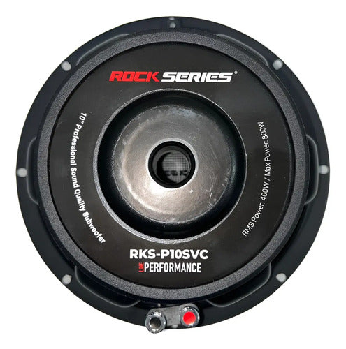 Subwoofer Rock Series Rks-ps10svc De 10 PLG 400w Rms Negro