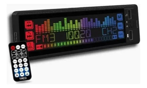 Estéreo 1 Din Pantalla Táctil Rgb Usb Bt Mp3 Treo Treof1ts