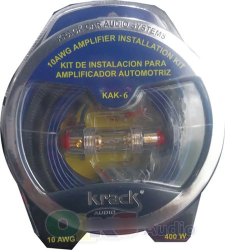 Kit Instalación Amplificador 5m Conectores Rca Krack Kak-6