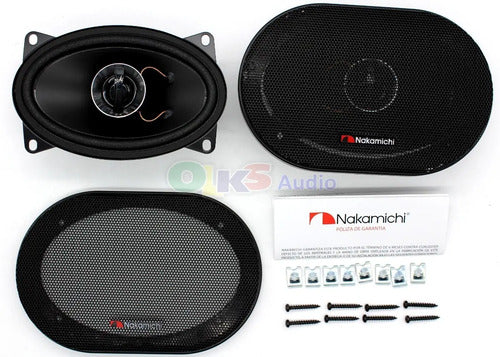 Bocinas Coaxiales 4x6 Pul 20w Rms 2 Vías Nakamichi Nse4618