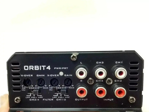 Amplificador Clase D Mini Atomic Orbit1 2800w 1ch Control Color Negro