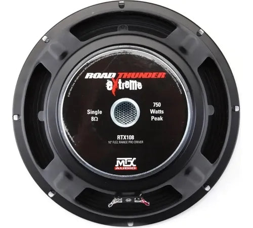 2 Medios Bajos De 10'' Open Show Spl 750w 8 Ohm Mtx Rtx108