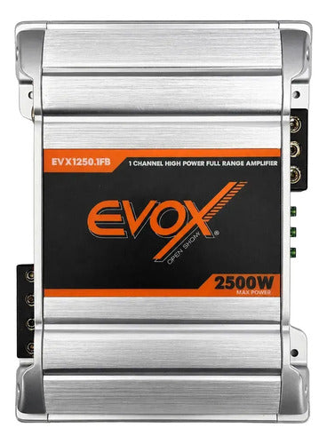 Amplificador 1 Canal Evox Evx1250.1fb Rango Completo 2500w Gris