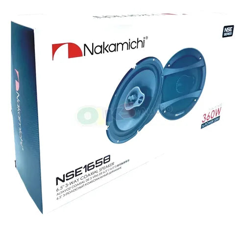 Par De Bocinas 6.5 3 Vias 360 Watts 55 Rms Nakamichi Nse1658