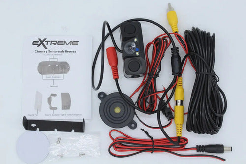 Cámara Reversa  Con 2 Sensores Reversa Led Extreme Ex-2x1and