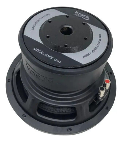 2 Subwoofer De 10'' 4+4 Ohms 500 Watts Rms Krack Kwx-1044