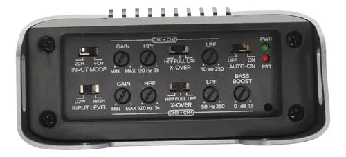 Amplificador Marino 4 Canales Monster Auto Arc140.4 2000w Gris Plateado
