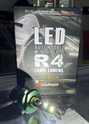Kit Luces Focos Led Chip Csp 48w 18000 L Lupa Imloya R4-9004
