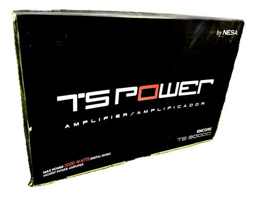 Amplificador Clase D Para Bajos 3000 Watts Ts Power Te-3000d