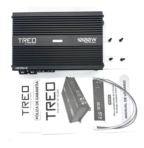 Amplificador Micro Clase D 2 Canales 125w @4ohms Treo Micro2