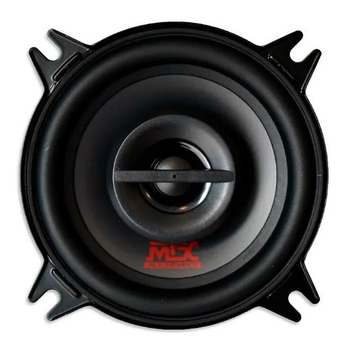 Par Bocinas Coaxiales 2 Vías De 4 PuLG. 120 Watts Mtx Tnl402 Color Negro Con Rojo