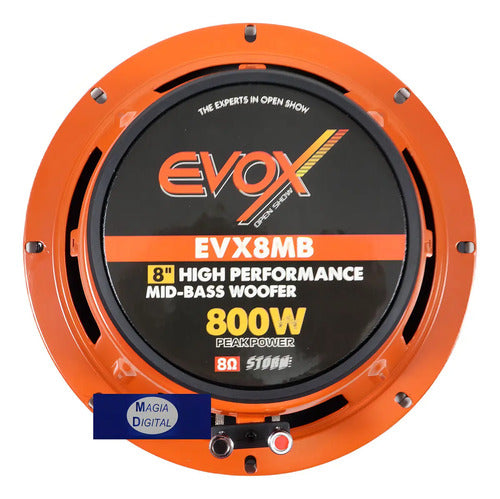 1 Medio Bajo De 8'' 400 Watts Rms 8 Ohms Evox Storm Evx8mb