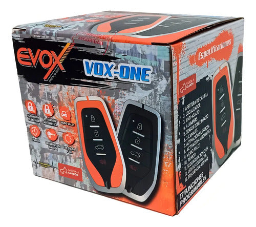 Alarma Con Antiasalto 3 Canales 17 Funcion Auto Evox Vox-one