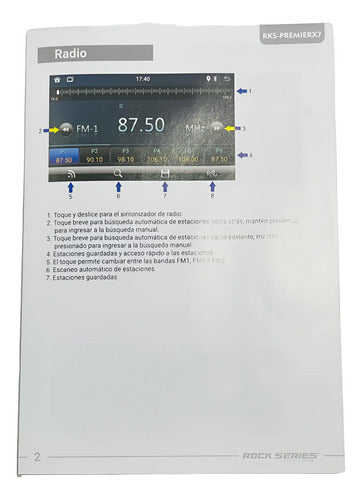 Estereo Pantalla 7 Carplay Wifi Gps Rockseries Rks-premierx7