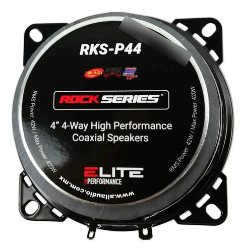 Par Bocinas De 4 Pulgadas 4 Vias 42w. Rms Rockseries Rks-p44