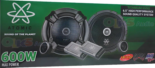 Set De Medios 6.5 2vías Hi Res 150w Rms Atomic Titanium65sq