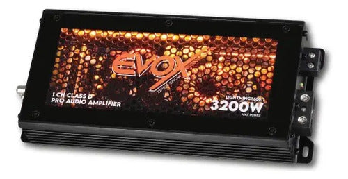 Amplificador Clase D 1 Canal 3200w. Led Evox Lightning1600.1