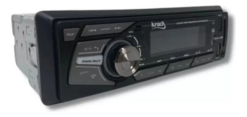 Autoestéreo Usb Bluetooh Aux Control 4x50w Krack Ksf-618 B
