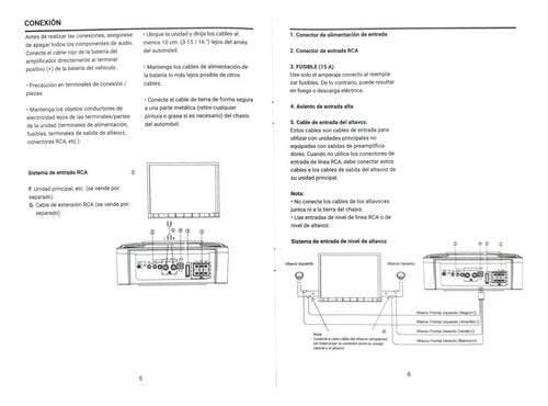 Subwoofer Amplificado 7x5 2 Vías 1200w Rockseries Rks-p77pss