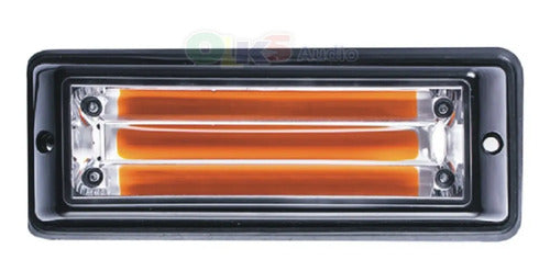 Estrobo Blanco Y Rojo De Led 10 Watt 12-24v Lumen Lm-fl5bwr